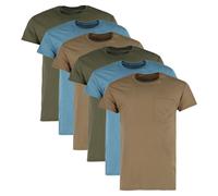 Fruit of the Loom Men's Short Sleeve Pocket T-Shirt Assorted (6 Pack)
