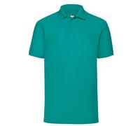 Fruit Of The Loom Mens Short Sleeve Polo T Shirt Plain Easy Care Polycotton Tops