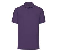 Fruit Of The Loom Mens Short Sleeve Polo T Shirt Plain Easy Care Polycotton Tops