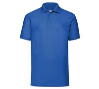 Fruit Of The Loom Mens Short Sleeve Polo T Shirt Plain Easy Care Polycotton Tops