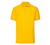 Fruit Of The Loom Mens Short Sleeve Polo T Shirt Plain Easy Care Polycotton Tops