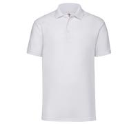 Fruit Of The Loom Mens Short Sleeve Polo T Shirt Plain Easy Care Polycotton Tops