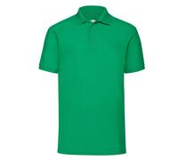 Fruit Of The Loom Mens Short Sleeve Polo T Shirt Plain Easy Care Polycotton Tops
