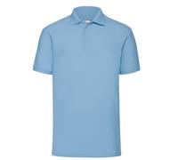 Fruit Of The Loom Mens Short Sleeve Polo T Shirt Plain Easy Care Polycotton Tops