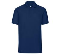 Fruit Of The Loom Mens Short Sleeve Polo T Shirt Plain Easy Care Polycotton Tops