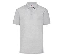 Fruit Of The Loom Mens Short Sleeve Polo T Shirt Plain Easy Care Polycotton Tops