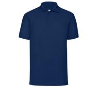 Fruit Of The Loom Mens Short Sleeve Polo T Shirt Plain Easy Care Polycotton Tops