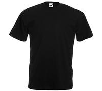 Fruit of the Loom Men's Short Sleeve T-Shirt, Black M