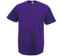 Fruit of the Loom Men's Short Sleeve T-Shirt - purple - XL
