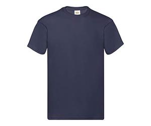 Fruit of The Loom - Men's Short Sleeve t-Shirt with Stars Screen Pattern, Dark Blue, L