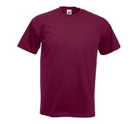 Mens Short Sleeve T-Shirt - Burgundy / XL