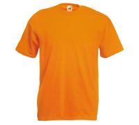 Fruit of the Loom Men's Short-Sleeved T-Shirt - Orange - Small