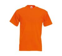 Fruit of the Loom Men's Short-Sleeved T-Shirt Orange XXL
