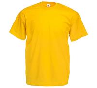 Fruit of the Loom Men's Short-Sleeved T-Shirt - Sunflower- Large