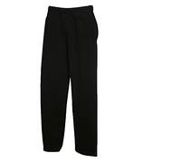 Fruit of the Loom Men's Sports Trousers, 1 x black open + 1 Hl purchase notepad, XXL