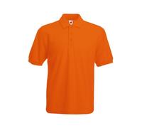 Fruit Of The Loom Men's SS033M Short Sleeve Polo Shirt, Orange, Small