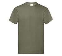 Fruit of the Loom Mens Super Premium Short Sleeve Crew Neck T-Shirt (2XL) (Classic Olive)