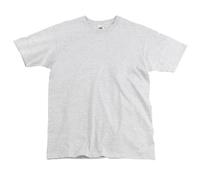 Fruit of the Loom Mens Super Premium Short Sleeve Crew Neck T-Shirt (5XL) (Heather Grey)