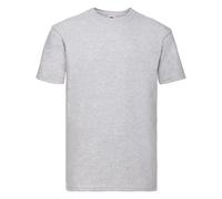 Fruit of the Loom Men's Super Premium Short Sleeve Crew Neck T-Shirt in Grey | Size: 5XL Fruit Of The Loom Grey 5XL