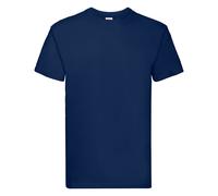 Fruit of the Loom Men's Super Premium Short Sleeve Crew Neck T-Shirt in Navy | Size: Large Fruit Of The Loom Navy L