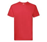 Fruit of the Loom Men's Super Premium Short Sleeve Crew Neck T-Shirt in Red | Size: Small Fruit Of The Loom Red S