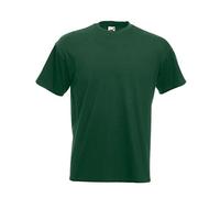 Fruit of the Loom Men's Super Premium Short Sleeve T-Shirt, Bottle Green, Medium