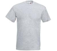 Fruit of the Loom Men's Super Premium Short Sleeve T-Shirt, Heather Grey, Medium - B