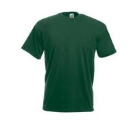 Fruit of The Loom Mens Super Premium Short Sleeve Crew Neck T-Shirt (S) (Bottle Green)