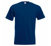 Fruit of the Loom Men's Super Premium Short Sleeve T-Shirt, Navy, X-Large