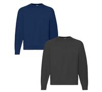 Fruit of the Loom Men's Sweatshirt, Dark navy blue, M