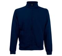 Fruit of the Loom Mens Sweatshirt Jacket (2XL) (Deep Navy)