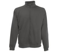 Fruit of the Loom Mens Sweatshirt Jacket (L) (Light Graphite)