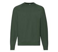 Fruit of the Loom Mens Sweatshirt Plain Crew Neck Classic Raglan Sweat Top