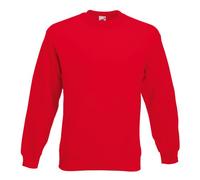Fruit of the Loom Men's Sweatshirt Premium Set-In Sweat 62-154-0, red, M