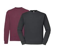 Fruit of the Loom Men's Sweatshirt Set, Burgundy, Graphit & Hlkauf Block, L