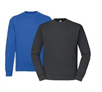 Fruit of the Loom Men's Sweatshirt Set, Royal, Graphit, Hlkauf Block Colors
