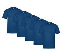 Fruit of the Loom Men's T-Shirt, 5 x Navy + 1 Hl Buying Block, XL