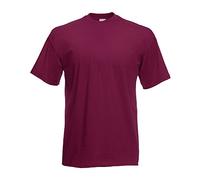 Fruit of the Loom Men's T-Shirt, Burgundy, L