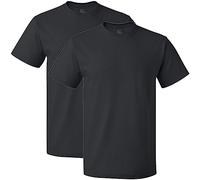 Fruit of the Loom Men's T-Shirt, Crew-2 Pack-Black, Medium (Pack of 2)