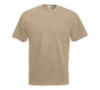 Fruit of the Loom Men's T-Shirt, Dark Khaki, S