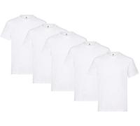 Fruit of the Loom Men's T-Shirt, Heavy Cotton, M, L, XL, XXL, 3XL, Various Colour Sets, Pack of 5, XL