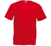 Fruit of the Loom Men's Heavy Cotton T-Shirt, red, XXL