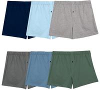 Fruit of the Loom Men's Tag-Free Boxer Shorts (Knitted and Woven) (Pack of 6)