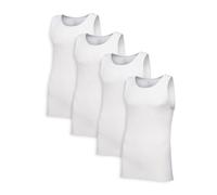 Fruit of the Loom Men's Tag-Free Cotton Undershirts Regular-Tank-4 Pack White X-Large