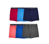 Fruit of the Loom Men's Tag Free Knit Boxer Shorts, Relaxed Fit, Moisture Wicking, Multipacks, Big Man-6 Pack-Assorted Colors, 3XL (Pack of 6)