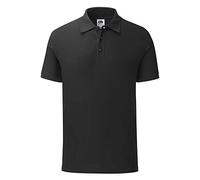 Fruit of the Loom Mens Tailored Poly/Cotton Piqu Polo Shirt (3XL) (Black)
