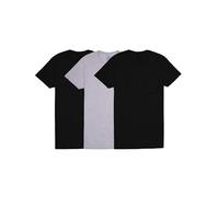 Fruit of the Loom Men's Tee Undershirts, Moisture Wicking & Tag Free, Short Sleeve Pocket T-Shirts, Black/Grey - 3 Pack - Pocket, S