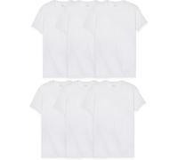 Fruit of the Loom Men's Cooling Undershirts, Quick Dry & Moisture Wicking T-Shirt, Regular-6 Pack White-Cotton Mesh Coolzone Underarm, Large