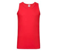 Fruit of the Loom Men's Valueweight Athletic Tank Top in Red | Size: Medium Fruit Of The Loom Red M