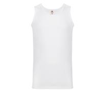 Fruit of the Loom Men's Valueweight Athletic Vest Top in White | Size: Large Fruit Of The Loom White L
